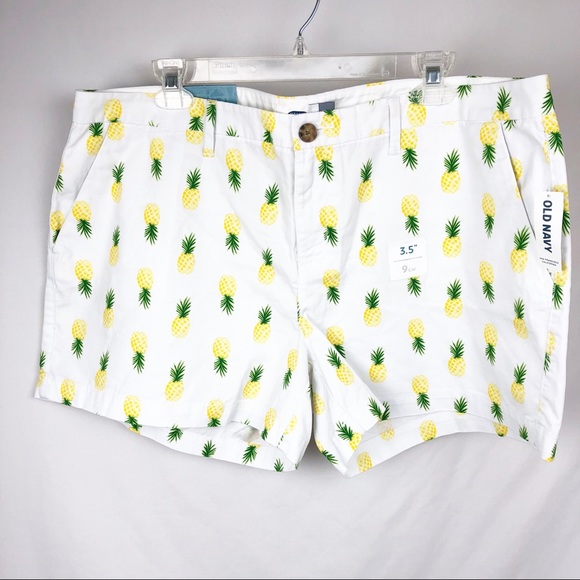 old navy pineapple shorts